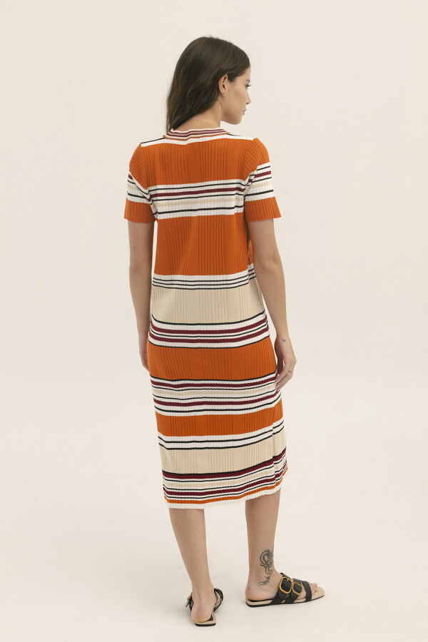 VESTIDO TEJIDO M/CORTA BRICK