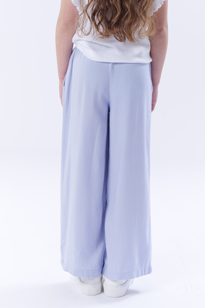 Pantalón Paperbag Celeste