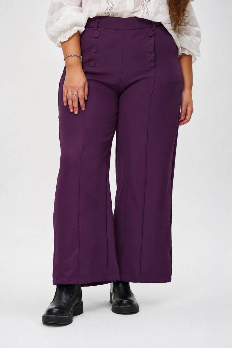 Pantalón Botones - Bordo 