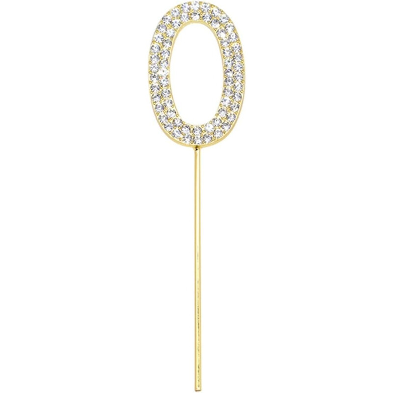 Topper Número Brilloso de Strass CERO