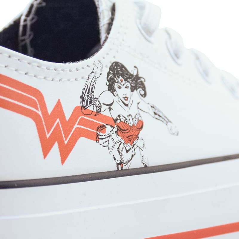 Championes DC Wonder Woman Champion Casual de Niños - WWICFW24403 Blanco