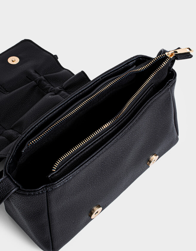 Bandoleras Tendencia Bandolera Baguette Lazos - Negro