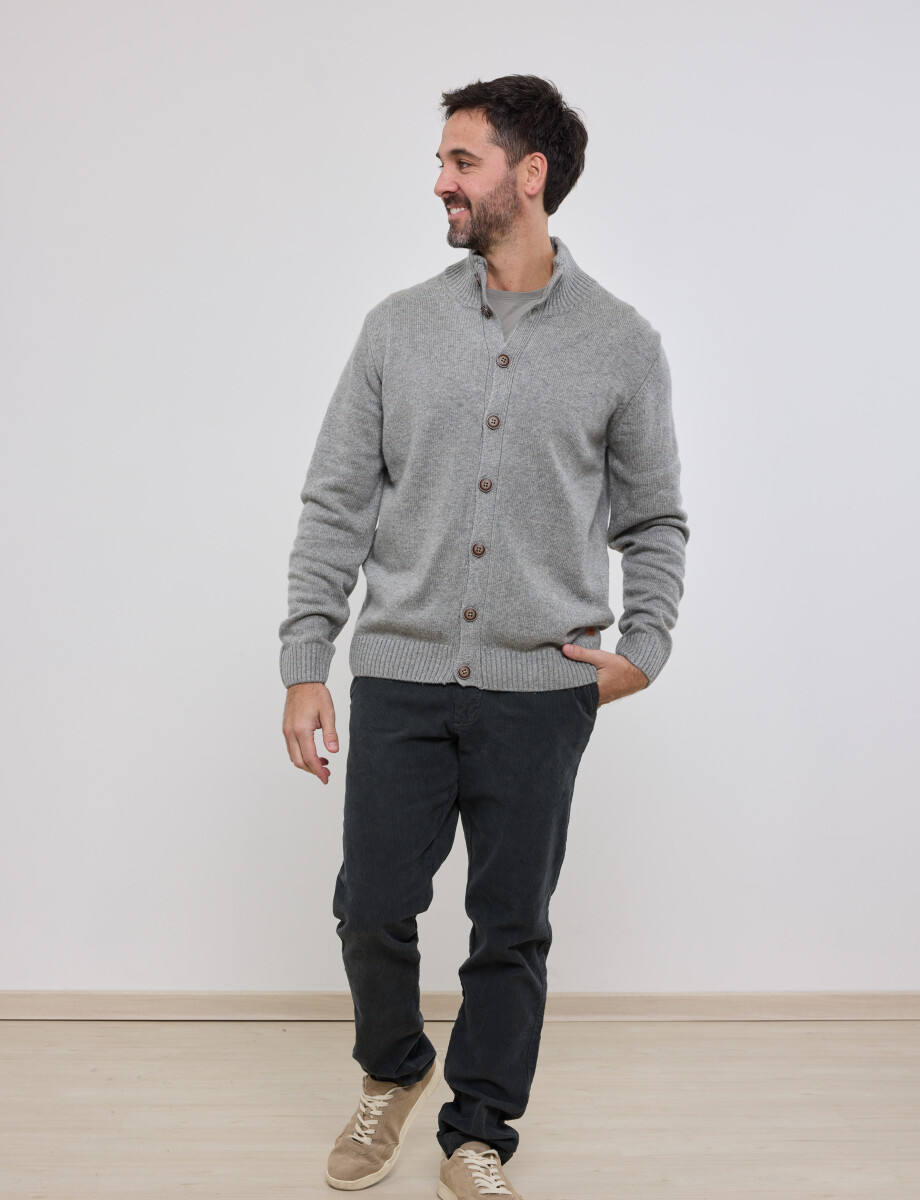 470301 CARDIGAN HARRY Gris Medio Melange