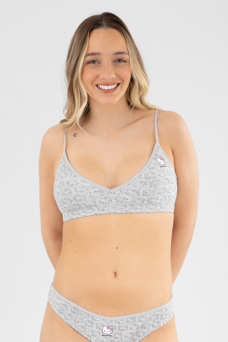 Soutien top hello kitty Gris