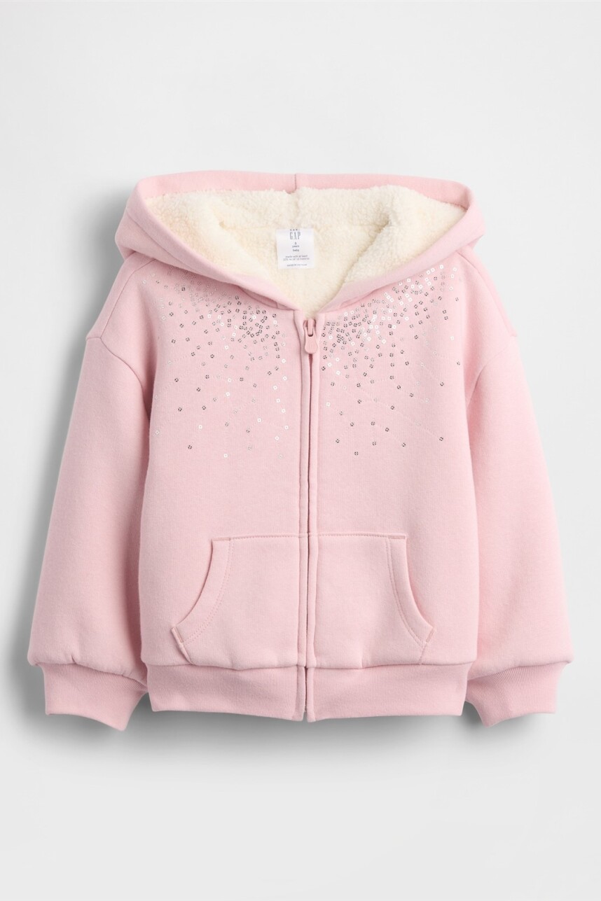 Canguro Con Cierre Corderito Toddler Niña Pure Pink