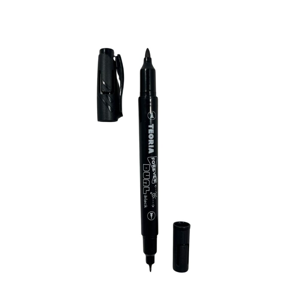 Marcador Permanente Teoría+ Forever Dual Black MARCADOR PERMANENTE FOREVER DUAL BLACK TEORIA