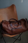 Weekender Bag Caramel Blue Zip