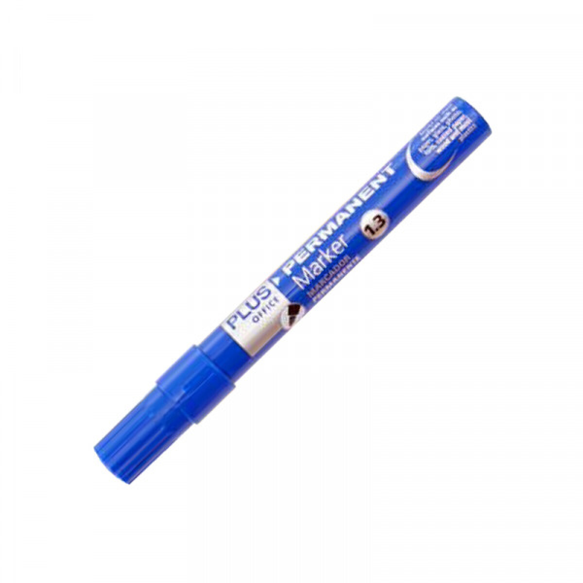 Marcador Permanente Plus Office Azul 1.3 Mm 