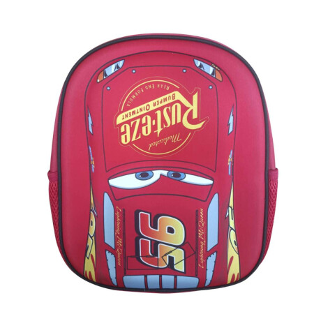 Mochila Infantil 3D Cars Tafeta Chica 30 cm