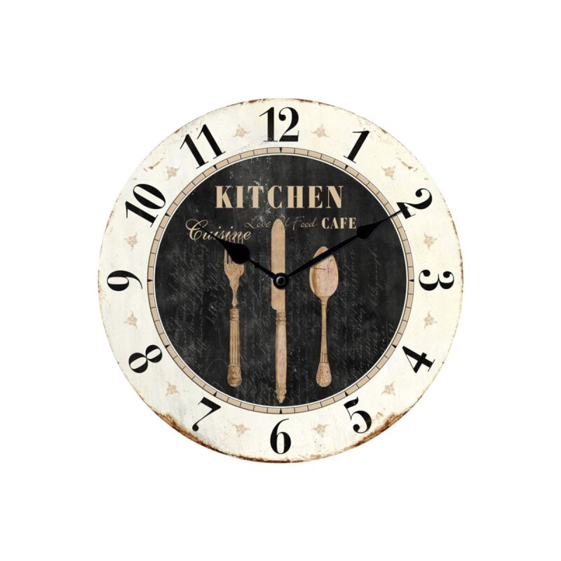 Reloj de pared mdf D28,8x3,5 cm KITCHEN