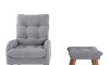 Combo Poltrona con Puf - Nantes Gris