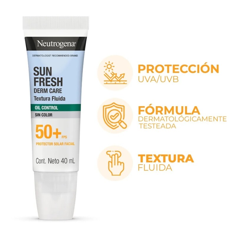 Protector Solar Neutrogena Sun Fresh Spf50 Oil Control 40ml. Protector Solar Neutrogena Sun Fresh Spf50 Oil Control 40ml.