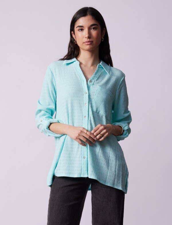 Camisa Solid VERDE AGUA