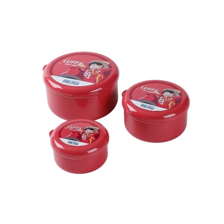 Contenedor alimentos One Piece 3pcs Contenedor alimentos One Piece 3pcs