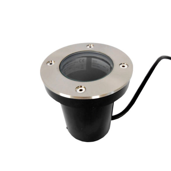 Embutido piso color níquel 1xGU10 35W IP65 Ø11cm AI0472