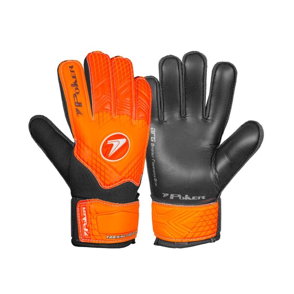 Guantes Golero Training Niños Poker Focus Naranja-negro