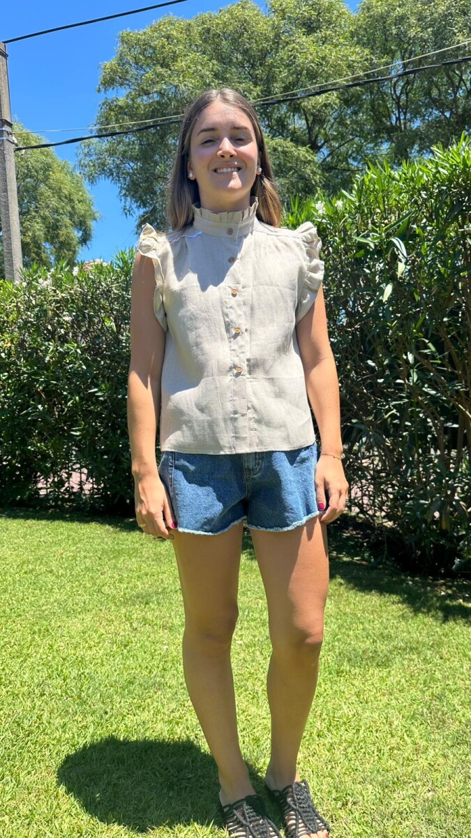 BLUSA CEREZA - Beige 