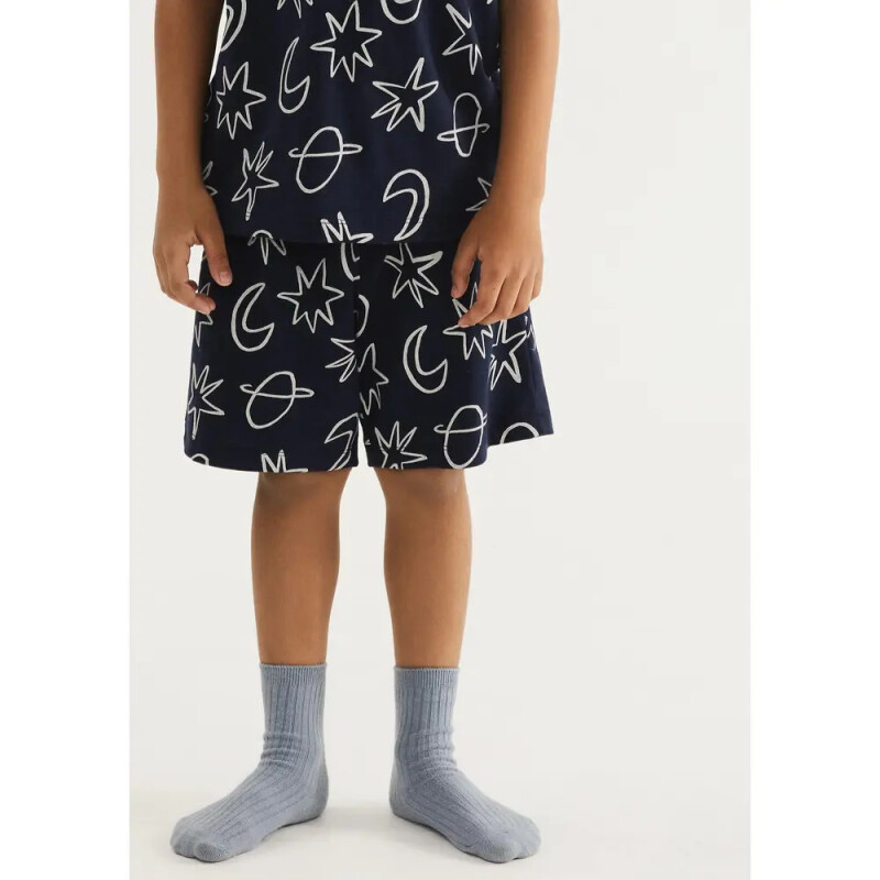 PIJAMA MASC AZUL ESCURO