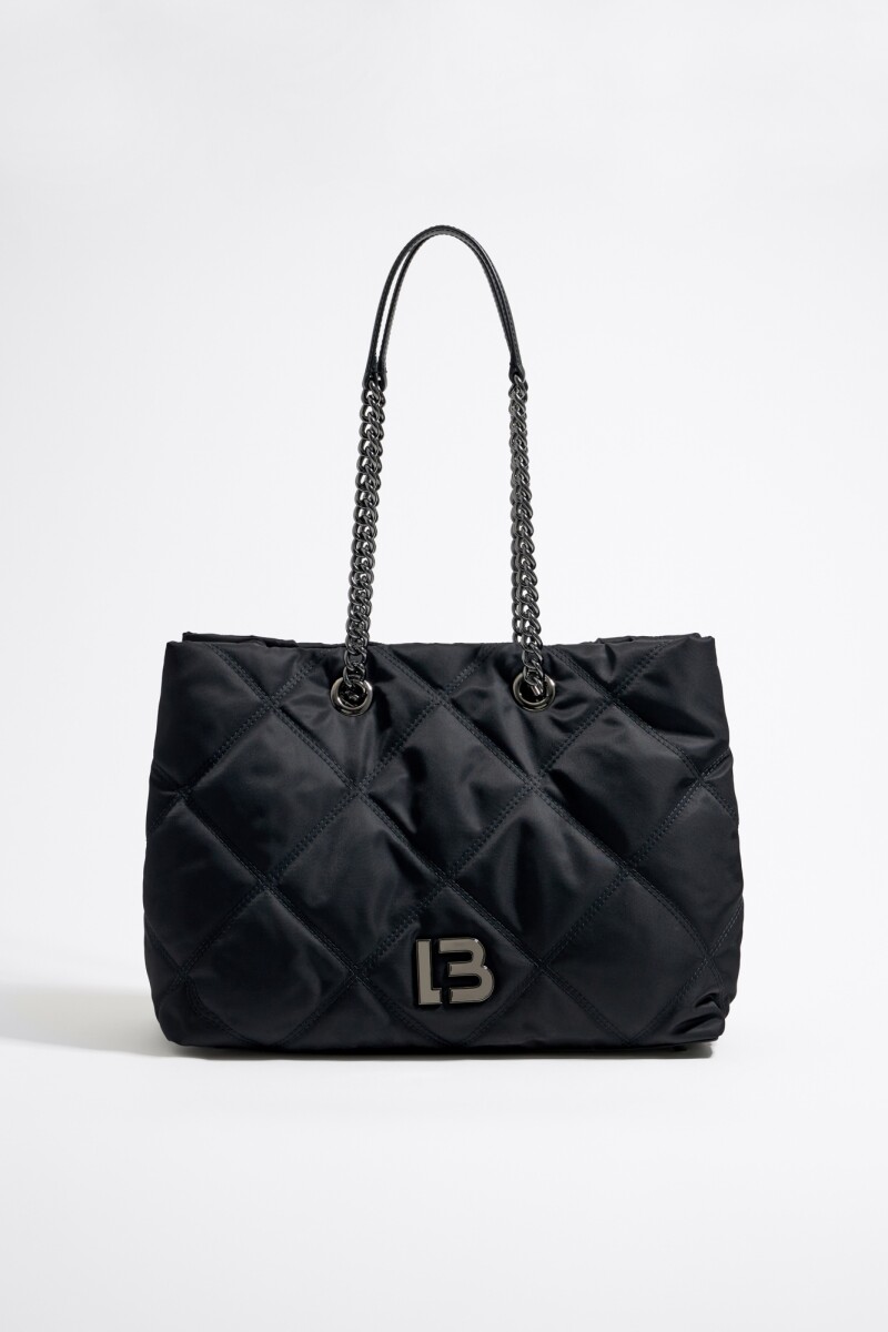Bolso shopper negro cadena hot sale