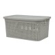 Caja simil ratán 4 lts CAPPUCCINO