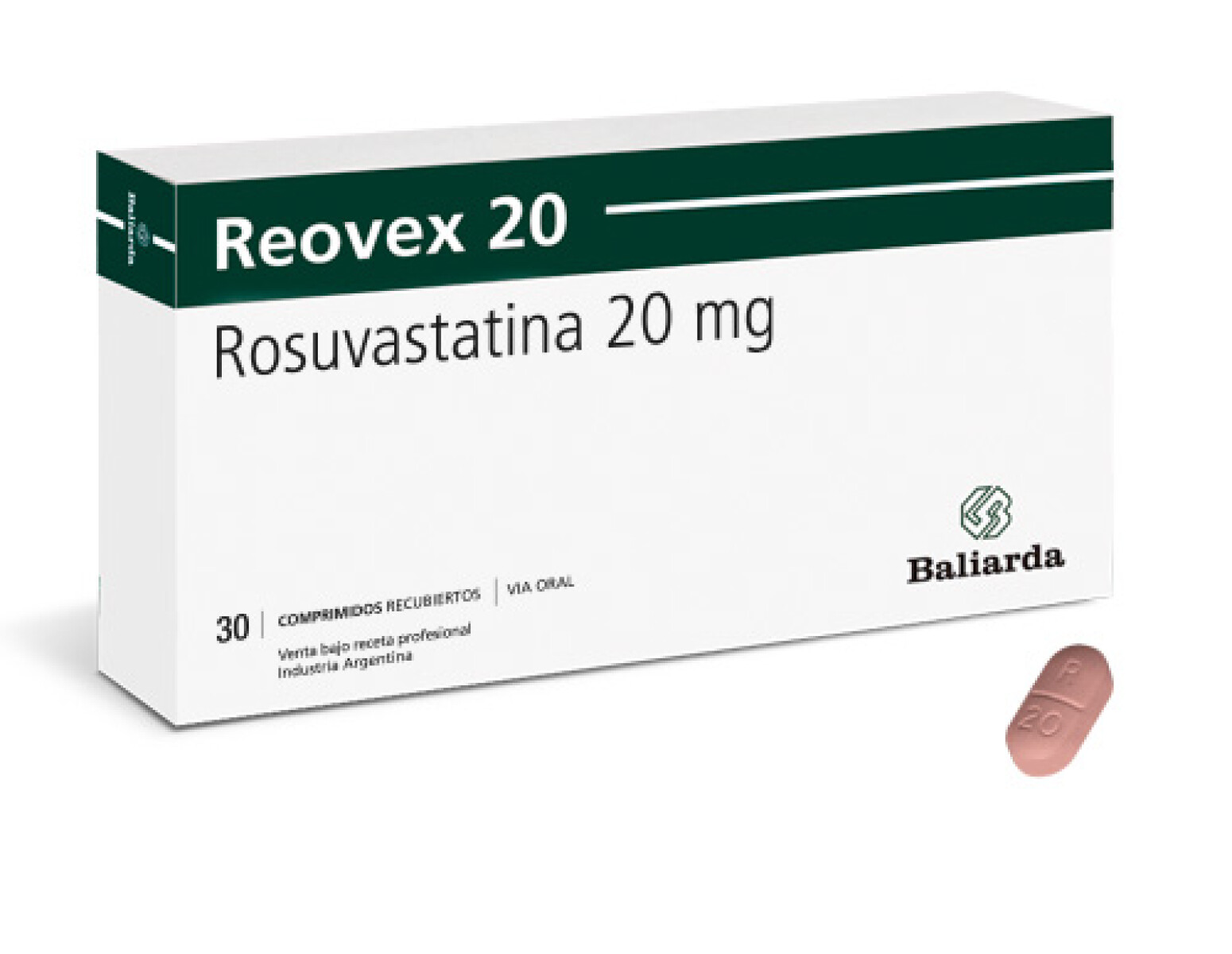 Reovex 20mg 30 Comprimidos 