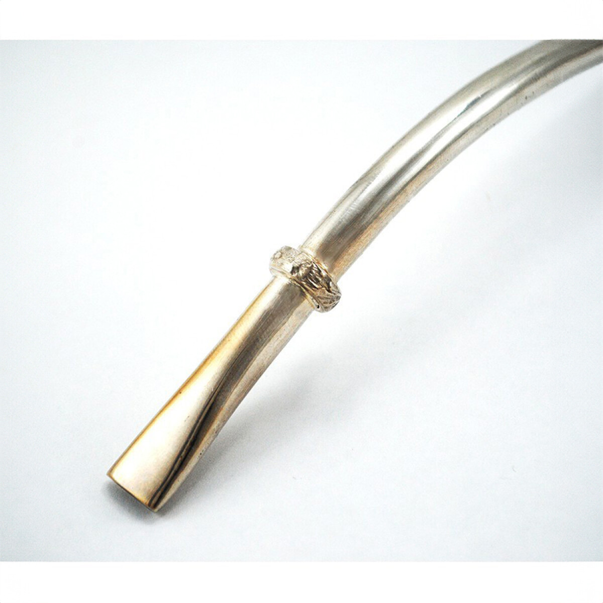 Bombilla plata fina 