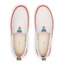 Canvas Rainbow Webbing - Hombre White