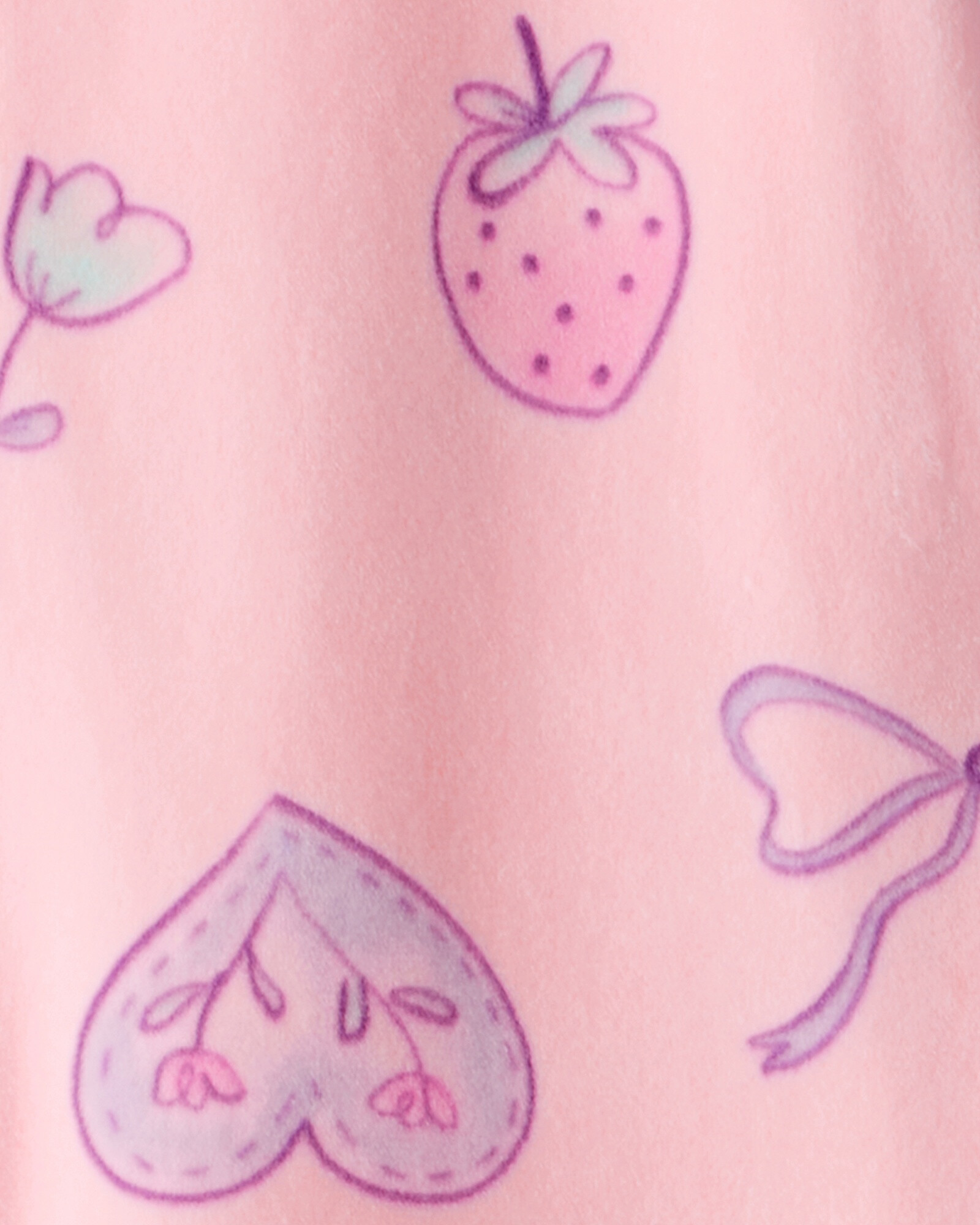 Pijama una pieza de DreamPlush, con pie, rosado, diseño cisnes Sin color