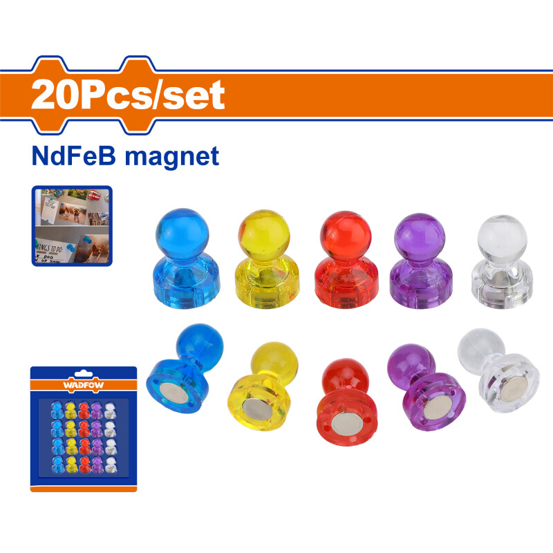 SET X 20 PIN MAGNETICOS VARIOS COLORES WADFOW WZE1K21 SET X 20 PIN MAGNETICOS VARIOS COLORES WADFOW WZE1K21
