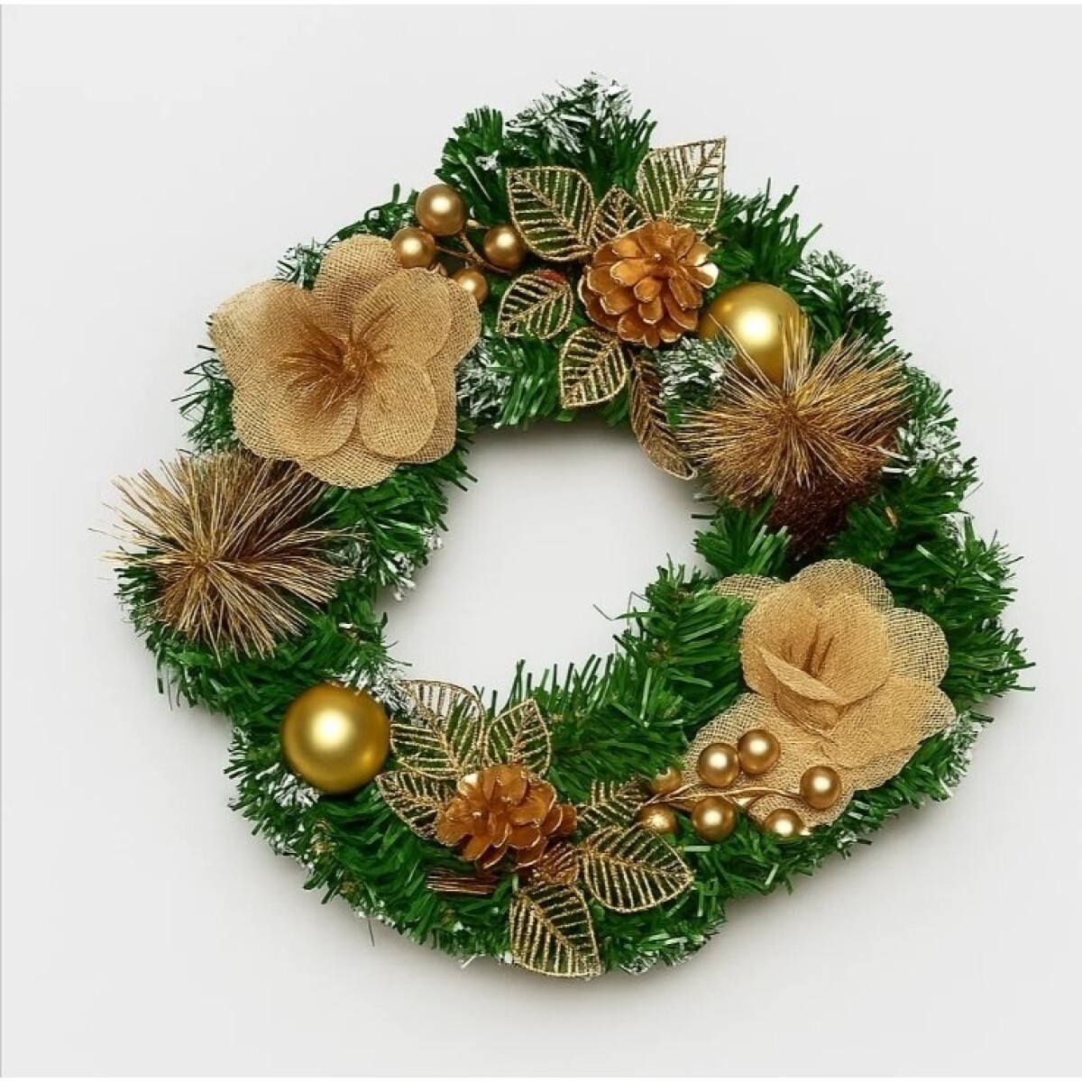 CORONA NAVIDEÑA RUSTICA 30 CM. 