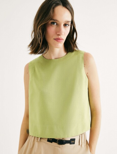 BLUSA MANGA CORTA VERDE