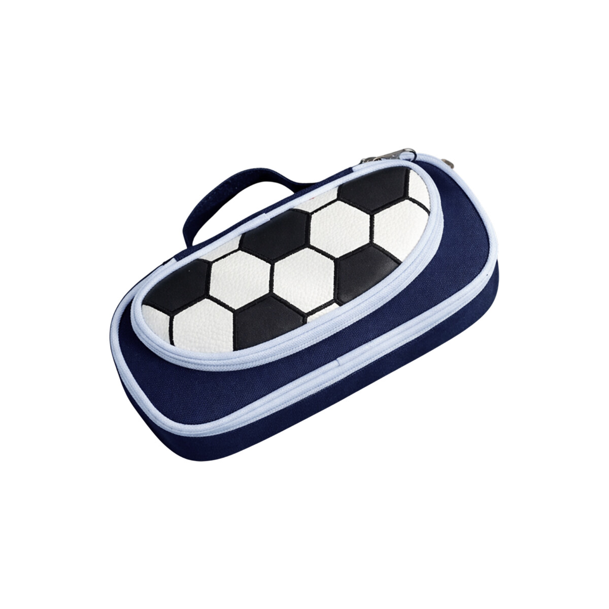 Cartuchera deportes con compartimentos 21x10x7cm - Futbolazul 