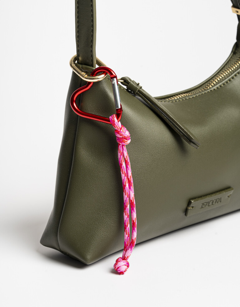 Llavero Cordón Llavero Y Bag Charm De Cordón - Combinacion Bicolor