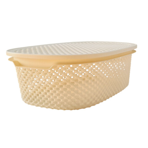 OUTLET Canasto Organizador c/tapa 36,5x27x14,5cm Outlet Canasto Organizador C/tapa 36,5x27x14,5cm