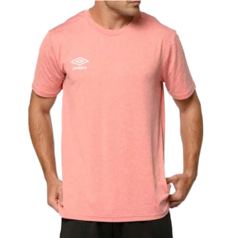 Remera de Hombre Umbro Line Rojo Melange - Negro