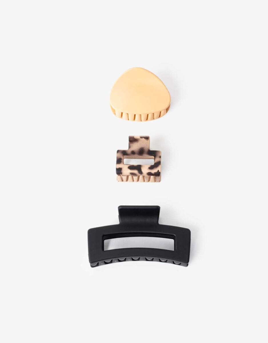 Set De Broches - Combinacion Tricolor 