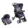 Coche de bebé + silla para auto Infanti Pompeya Travel System New Azul
