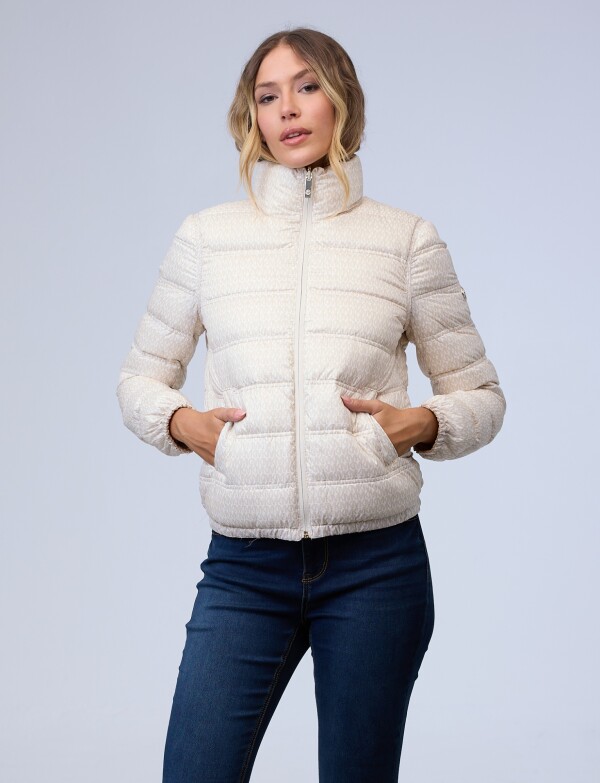 Campera Plumas Reversible BEIGE
