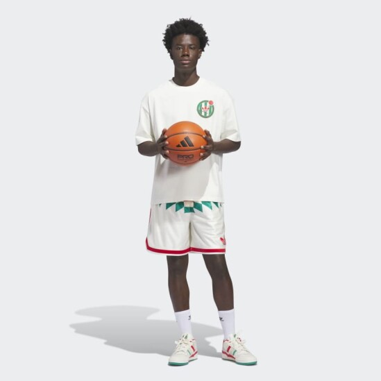 Remera Adidas Basketball Blanco