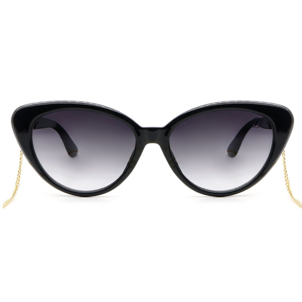 Lentes De Sol Bambu E Madeira Cat - Unisex Gradiente/Negro