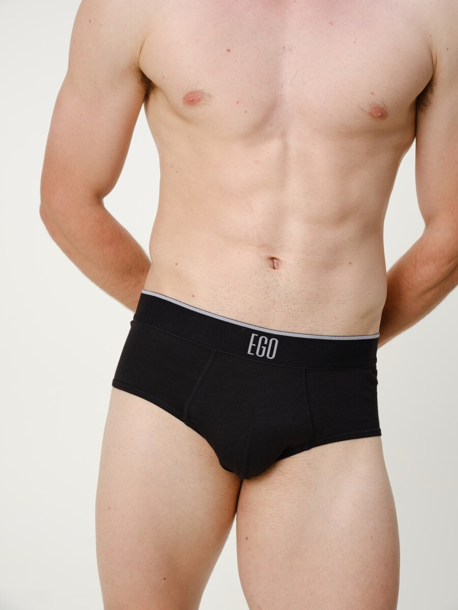 Slip Algodón - Negro 