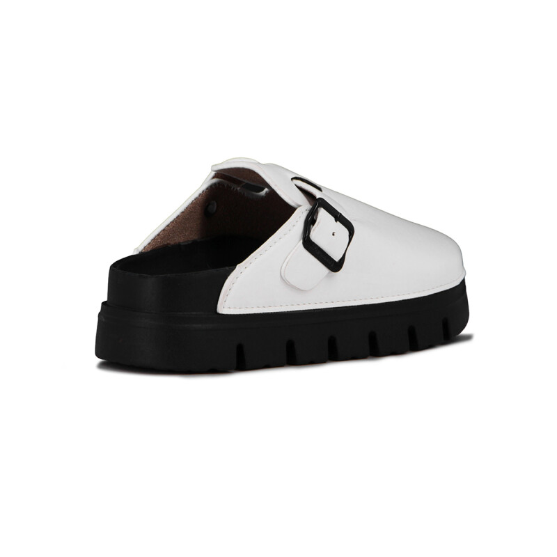 Zuecos Plataforma Mujer Darkness Blanco