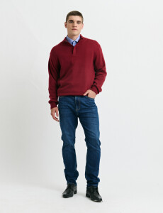 470416 SWEATER HARRY Rojo Oscuro