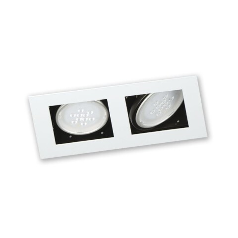 SPOT EMB 2 LUCES ''TETRIS'' BLANCO AR111 18X33 SPOT EMB 2 LUCES ''TETRIS'' BLANCO AR111 18X33
