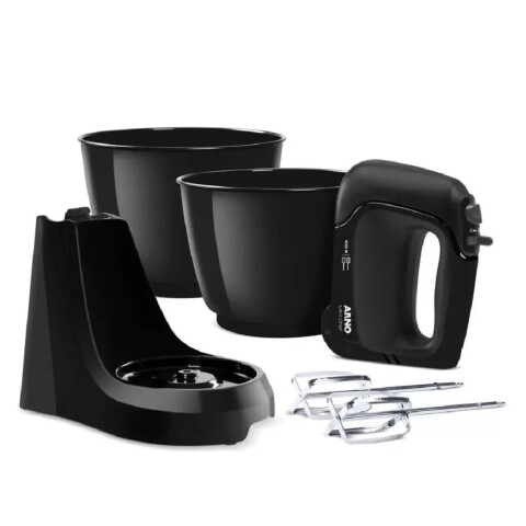 Batidora Arno Mini Chef 4 Velocidad 2 Bowls HM11 Negro