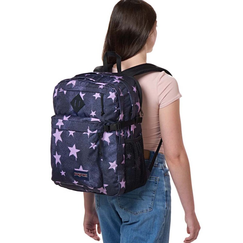 Mochila Portalaptop Main Campus Sprayed Stars Pastel Lilac