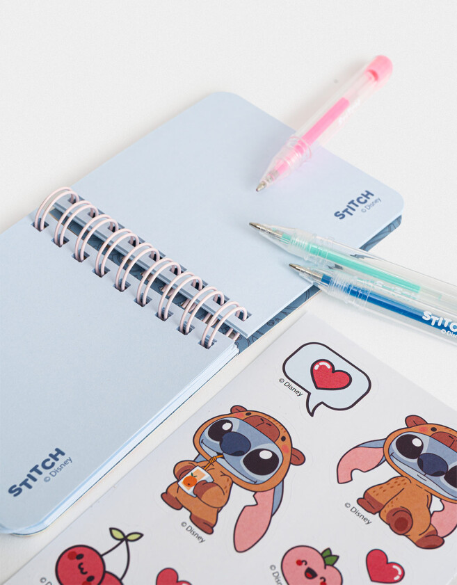 Librería Sets Valija Set De Librería "stitch Capybara" - Azul Celeste