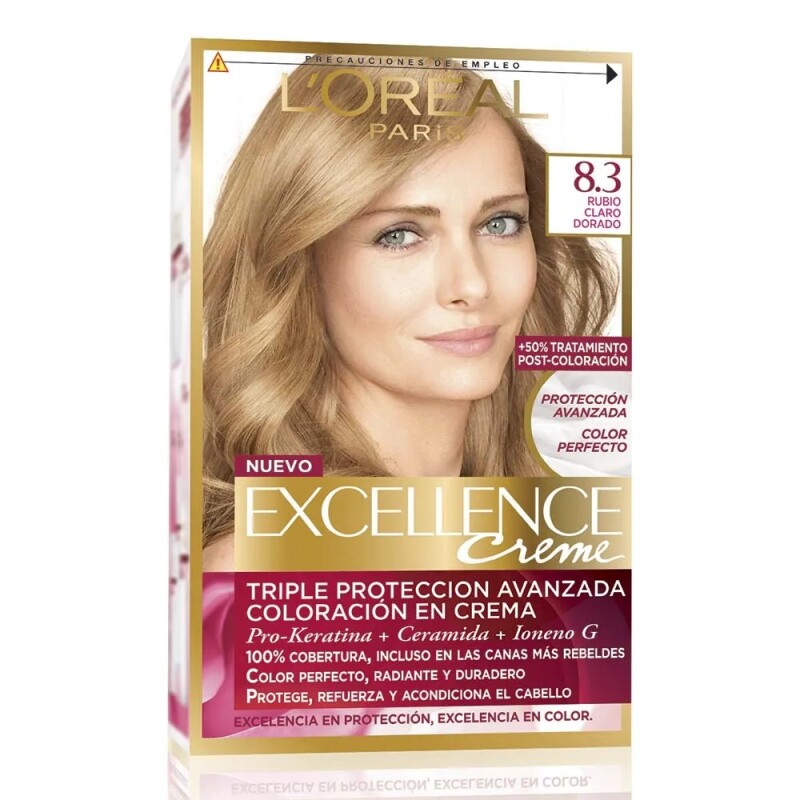 Tinta L'oreal Excellence 8.3 Rubio Claro Dorado Tinta L'oreal Excellence 8.3 Rubio Claro Dorado