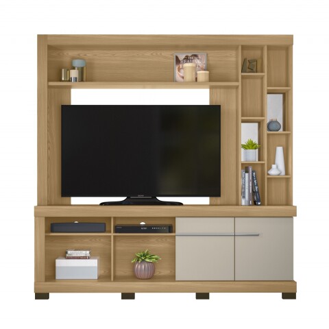 LINEA- MODULAR PARA TV CANELA CARVALHO/OFF WHITE LINEA- MODULAR PARA TV CANELA CARVALHO/OFF WHITE