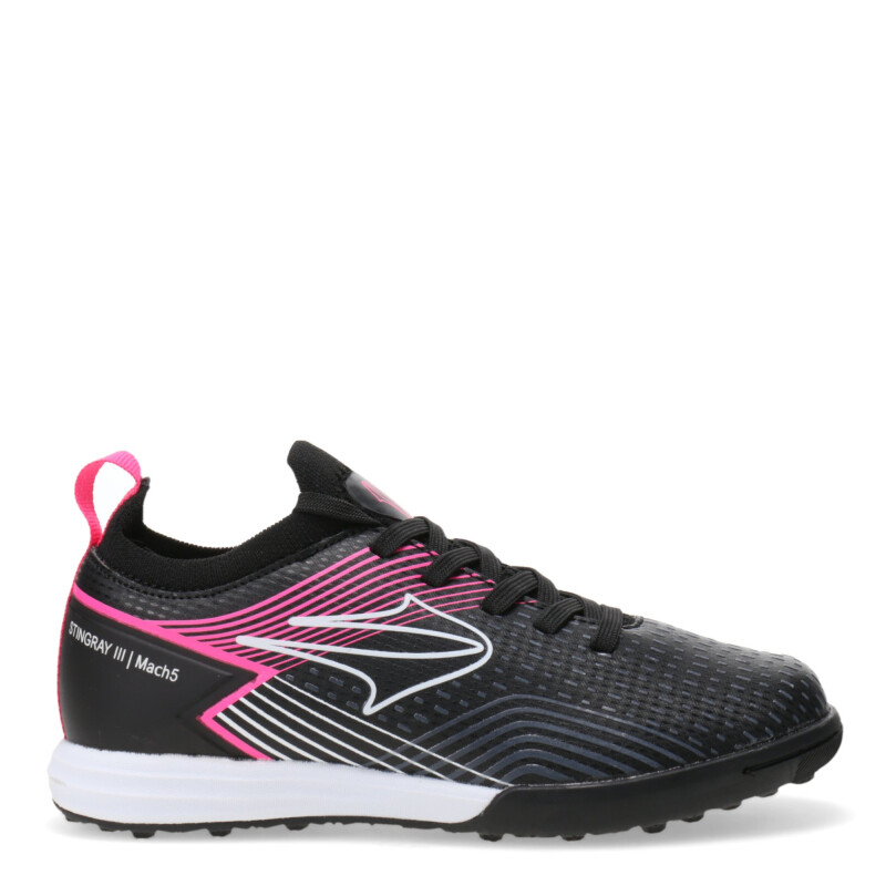 Championes Infantiles Topper Stingray III Mach TF Negro - Blanco - Fucsia